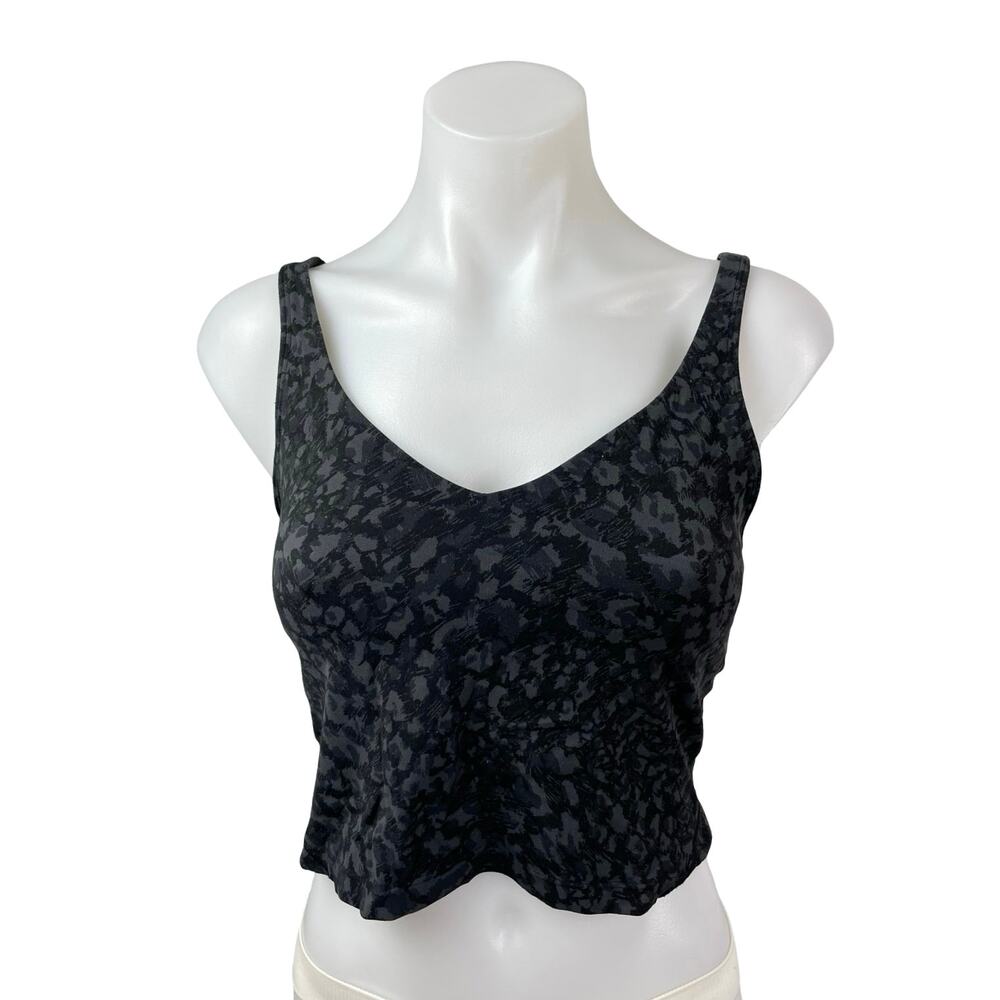 Lululemon Align Wild Thing Camo Deep Coal Multi Yoga Athletic Crop Tank Top M/L
